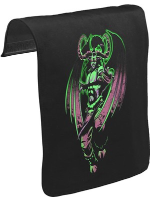 Lord T-Shirt T-Shirt T-Shirt World Of Warcraft Legion - Illidan Unisex Siyah Tak-Çıkar Postacı Çanta Kapağı CK-1684