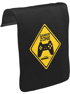 Lord T-Shirt T-Shirt T-Shirt Gamer Zone Unisex Siyah Tak-Çıkar Postacı Çanta Kapağı CK-1588
