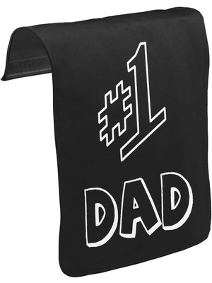 Lord T-Shirt T-Shirt T-Shirt Number One Dad Unisex Siyah Tak-Çıkar Postacı Çanta Kapağı CK-1508