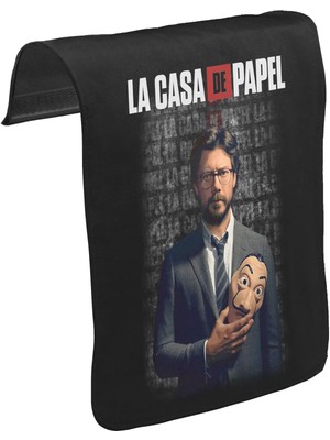 Lord T-Shirt T-Shirt T-Shirt La Casa De Papel Iıı Unisex Siyah Tak-Çıkar Postacı Çanta Kapağı CK-1578