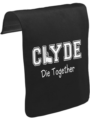 Lord T-Shirt T-Shirt T-Shirt Bonnie And Clyde - Clyde Unisex Siyah Tak-Çıkar Postacı Çanta Kapağı CK-1536
