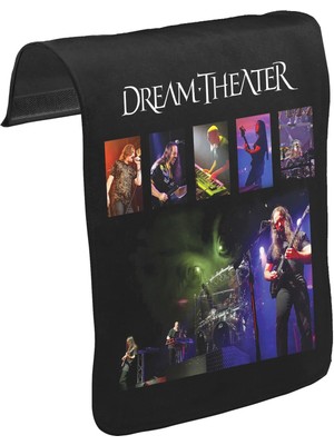 Lord T-Shirt T-Shirt T-Shirt Dream Theater - Konser Unisex Siyah Tak-Çıkar Postacı Çanta Kapağı CK-162