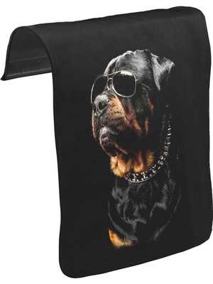 Lord T-Shirt T-Shirt T-Shirt Rottweiler - Cool Unisex Siyah Tak-Çıkar Postacı Çanta Kapağı CK-1699