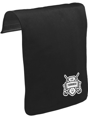 Lord T-Shirt T-Shirt T-Shirt Golf Kulübü - Turnuva Unisex Siyah Tak-Çıkar Postacı Çanta Kapağı CK-1732