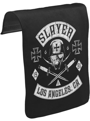 Lord T-Shirt T-Shirt T-Shirt Slayer - Los Angeles Unisex Siyah Tak-Çıkar Postacı Çanta Kapağı CK-1250