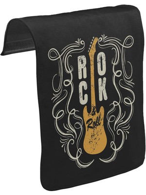 Lord T-Shirt T-Shirt T-Shirt Rock 'n Roll Guitar Unisex Siyah Tak-Çıkar Postacı Çanta Kapağı CK-1218