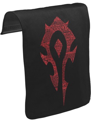 Lord T-Shirt T-Shirt T-Shirt World Of Warcraft - Orc Unisex Siyah Tak-Çıkar Postacı Çanta Kapağı CK-1271