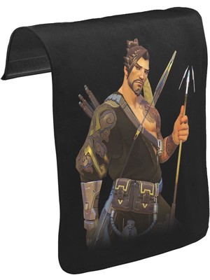 Lord T-Shirt T-Shirt T-Shirt Overwatch - Hanzo  Unisex Siyah Tak-Çıkar Postacı Çanta Kapağı CK-1341