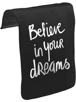 Lord T-Shirt T-Shirt T-Shirt Dream Believing  Unisex Siyah Tak-Çıkar Postacı Çanta Kapağı CK-1334