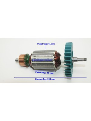 Nesta Makita Tipi Ga 5010 Endüvi Rotor Kollektör
