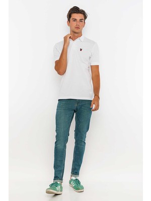 Redowl Polo Yaka Tişört Beyaz