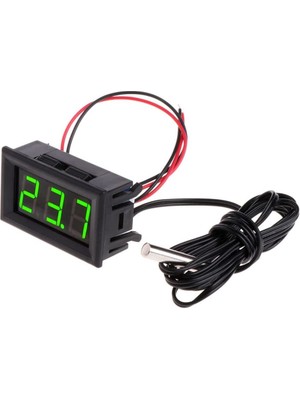 Motorobit 12V Termometre Su Geçirmez Sıcaklık Sensörü - Yeşil