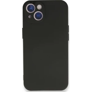 Kzy Apple iPhone 13 Mini Kapak Mat Siyah Silikon Lux Kılıf