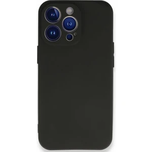 Kzy Apple iPhone 13 Pro Kapak Mat Siyah Silikon Lux Kılıf