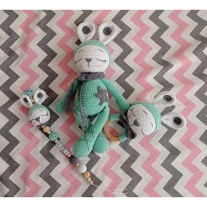 Toys City Yeşil Uykucu Tavşan Yenidoğan Seti