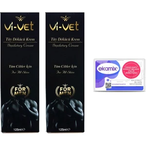 Men 125 ml Tüy Dökücü Krem x 2 + Kimlik Koruyucu