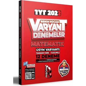 Benim Hocam Yayınları 2022 TYT Matematik Tamamı Video Çözümlü 12 Deneme Sınavı