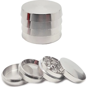 Silver 52MM. 4 Katlı Grinder Herbal Öğütücüsü Parçalayıcı RB84SLV