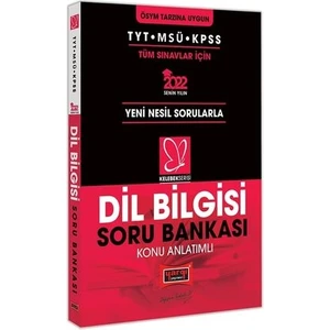Yargı Yayınevi 2022 TYT MSÜ KPSS Kelebek Serisi Dil Bilgisi Konu Anlatımlı Soru Bankası