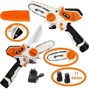 Powerfull Saw Vr-X Brushless Li-On Akülü Dal Kesme Testere Bıçkı Makinası Çift Akülü