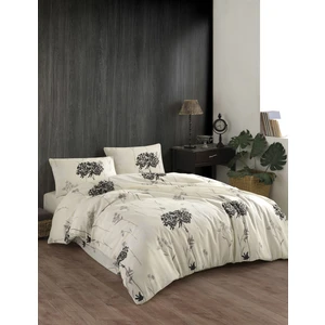 Enlora Home Kolay Ütülenir Nevresim Takımı Çift Kişilik Efil Bej-Gri