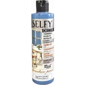 Selfy Decor Vernikli Mobilya Boyası 240 cc 836 Napolyon Mavi