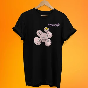 Pokemon Exeggcute Baskılı %100 Pamuk Oversize T-Shirt Büyük Beden Tişört