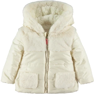 Civil Baby Kız Bebek Kapüşonlu Mont 6-18 Ay Ekru