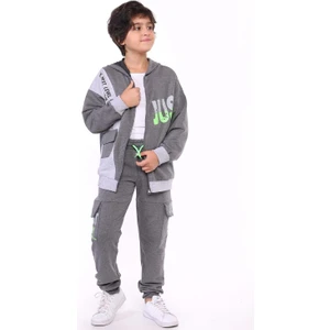 Toontoy Kids Toontoy Erkek Çocuk Garni Detaylı Baskılı Eşofman Takımı