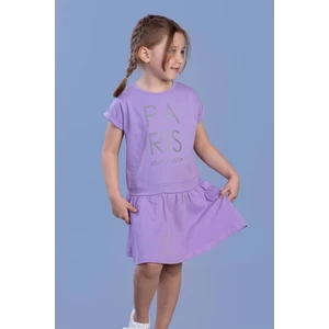 Toontoy Kids Toontoy Kız Çocuk Reflektör Baskılı Elbise
