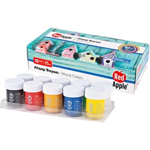Red Apple  Ahşap Boyası 10 Renk x 25 ml