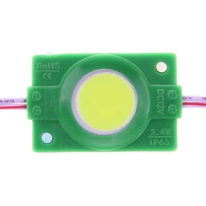 Tekli Su Gerçimez Cob LED Modülü - Yeşil 12V 2.4W