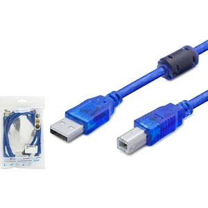HDX7502(4080) Kablo Printer To USB 3 mt USB 2.0 Transparent