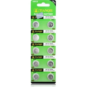 Tianqiu AG10 LR1130/389 Alkalin 10'lu Düğme Pil
