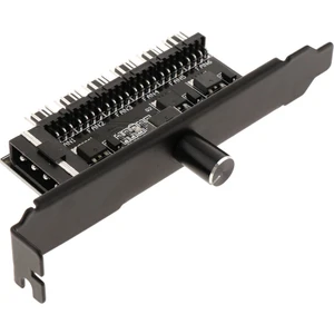 4pin Güç Pc Fan Hız Kontrol Cihazı Pcı Pwm Sıcaklık Kontrolü 6-Kanallı Hub