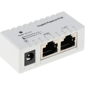 Pasif Poe Enjektör Gigabit Ethernet Poe Adaptörü LED RJ45 Konektörü 12-52V