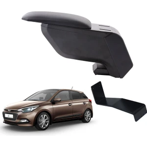 3 Tıkla Hyundai I20 2017 Delmesiz Çelik Ayaklı Siyah Kolçak Kol Dayama