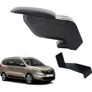 3 Tıkla Dacia Lodgy 2018 Delmesiz Çelik Ayaklı Siyah Kolçak Kol Dayama