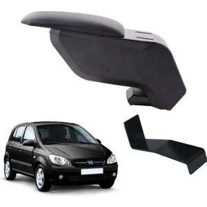 3 Tıkla Hyundai Getz 2004 Delmesiz Çelik Ayaklı Siyah Kolçak Kol Dayama