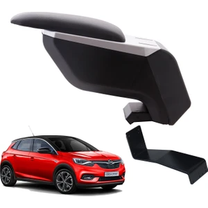 3 Tıkla Opel Corsa F 2021 Delmesiz Çelik Ayaklı Siyah Kolçak Kol Dayama