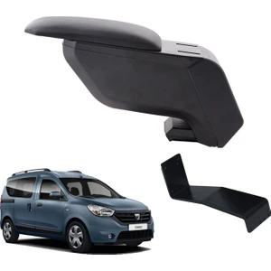 3 Tıkla Dacia Dokker 2018 Delmesiz Çelik Ayaklı Siyah Kolçak Kol Dayama