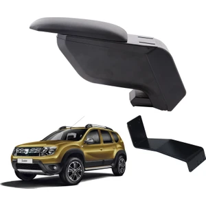 3 Tıkla Dacia Duster 2014 Delmesiz Çelik Ayaklı Siyah Kolçak Kol Dayama