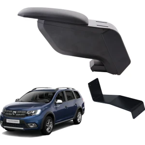 3 Tıkla Dacia Logan Mcv 2021 Delmesiz Çelik Ayaklı Siyah Kolçak Kol Dayama