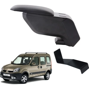 3 Tıkla Renault Kangoo 2005 Delmesiz Çelik Ayaklı Siyah Kolçak Kol Dayama