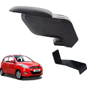 3 Tıkla Hyundai I10 2008 Delmesiz Çelik Ayaklı Siyah Kolçak Kol Dayama