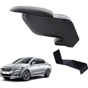 3 Tıkla Peugeot 301 2019 Delmesiz Çelik Ayaklı Siyah Kolçak Kol Dayama