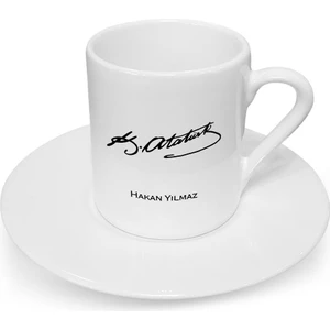 Kişiye Özel Atatürk Imzalı Türk Kahvesi Fincanı
