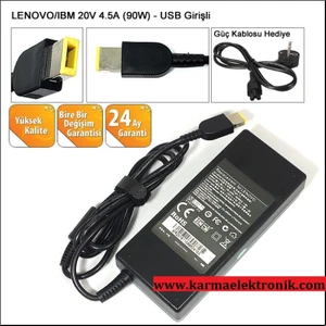 Lenovo Ideapad G50-70 Notebook Adaptör - Laptop Şarj (Afila 20V 4.5A 90W)