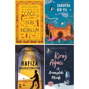Göğü Yere Indirelim - Sarayda Bir Yıl - Hafıza Koleksiyoncusu - Kiraz Ağacı ve Aramızdaki Mesafe 5-6-7-8. Sınıflar 4 Kitap Set