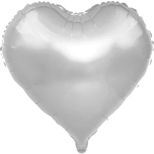 Partipan Gümüş Kalp Folyo Balon 45 cm